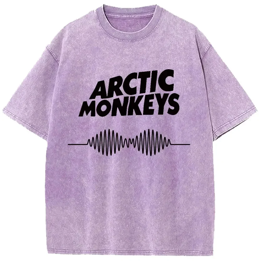 S-5XL Retro Rock Arctic Monkeys Music Album Graphic Cotton T Shirt for Men Tees Women Tops Hiphop Streetwear Unisex Clothing