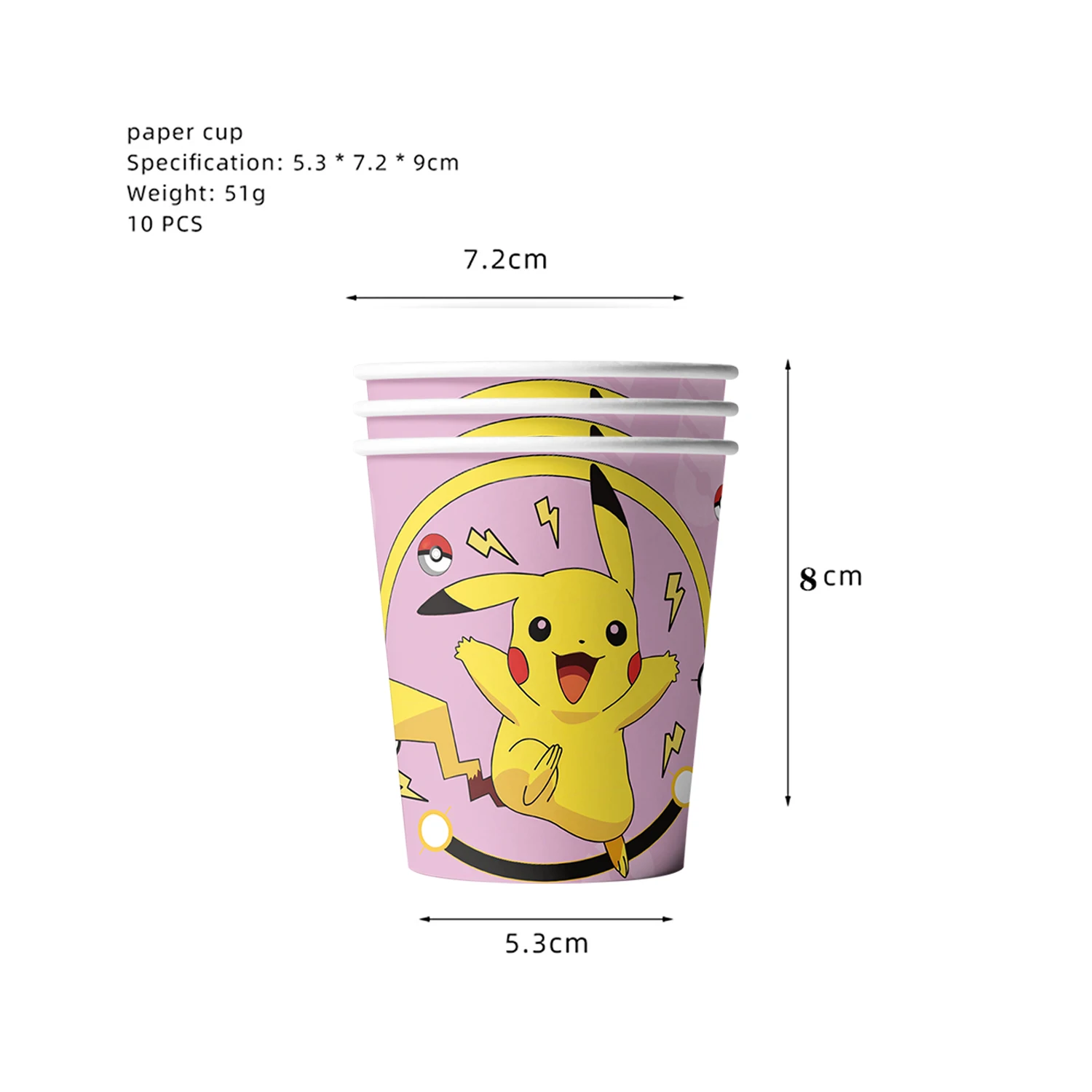 MINISO pink Pokemon Birthday Party Decor Disposable Tableware Cup Plate Napkin Kids Baby Shower Party Supplies ecoration Atmosph