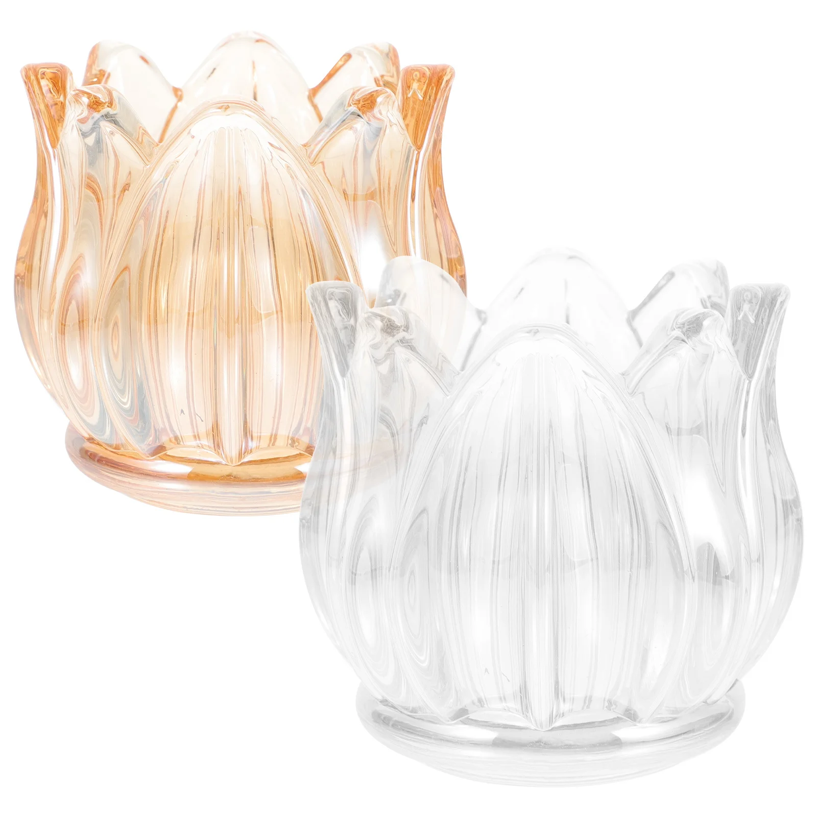 2 قطعة حامل زجاجي على شكل زهرة التوليب، ديكور قوي ممتاز لحفلات الزفاف، قطعة مركزية لطاولة الزفاف، جو دافئ #3