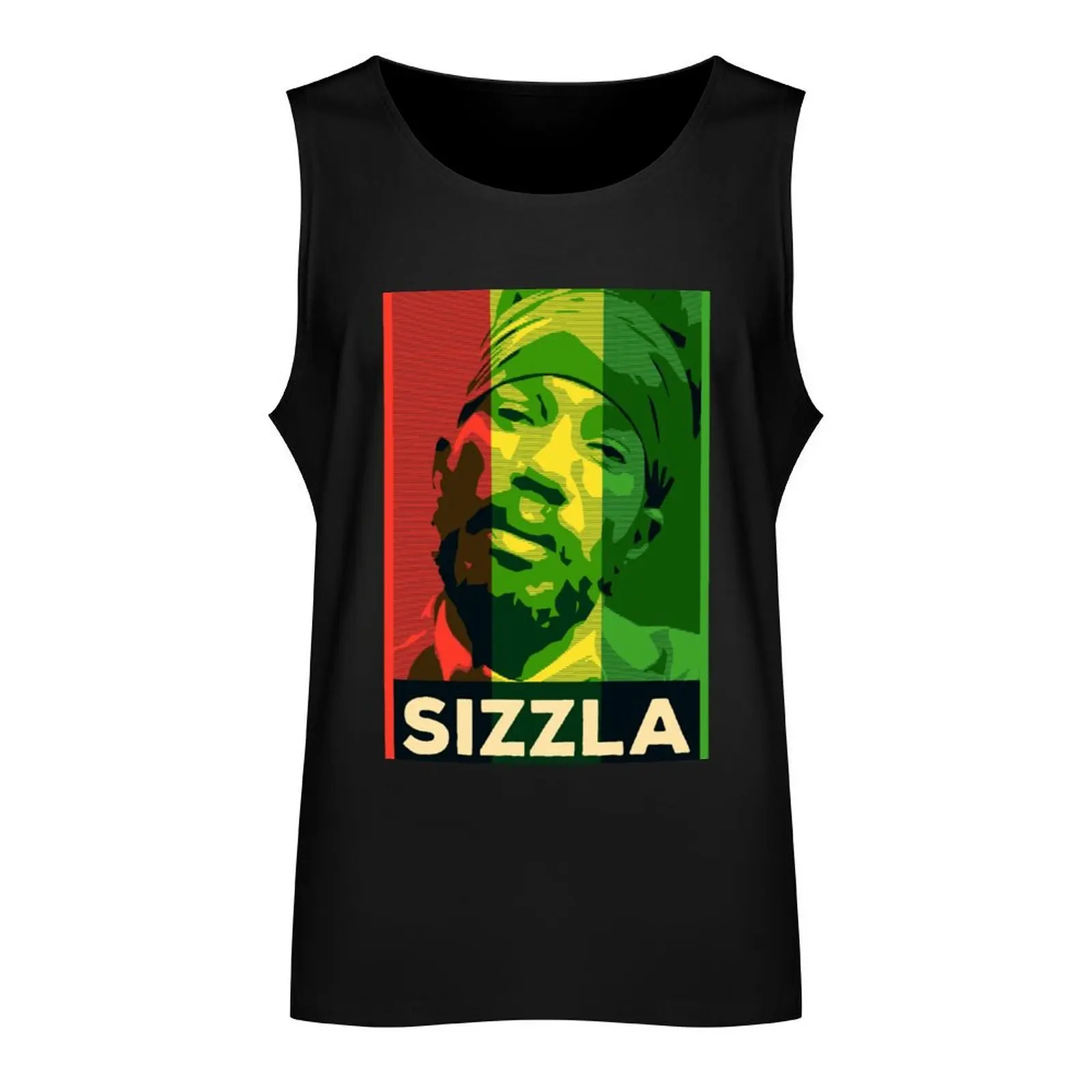 Reggae Legends Sizzla Kalanji RASTA Famous Jamaican Reggae Musician Tank Top Japanese t-shirt men clothing