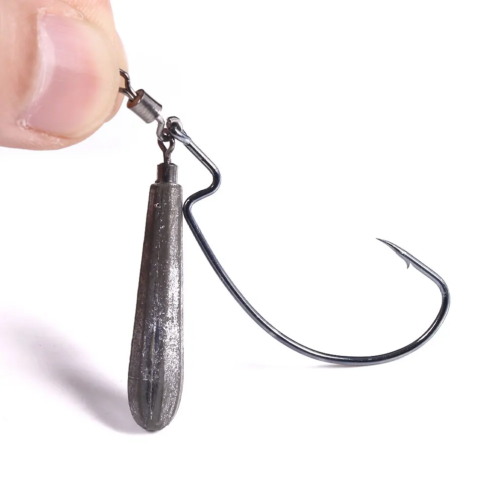 5 Stück/Set Drop-Shot-Jigköpfe, Ned Rig Jigköpfe, Weedless Jigköpfe, 3,5g 5g 7g 10g für Barsch-Angeln