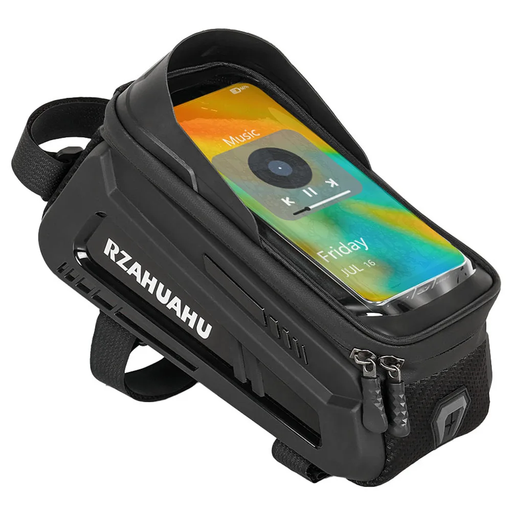 

Велосипедная сумка на раму с сенсорным экраном TPU и солнцезащитным козырьком, водонепроницаемая сумка для велосипеда, подходит для MTB и шоссейных велосипедов.