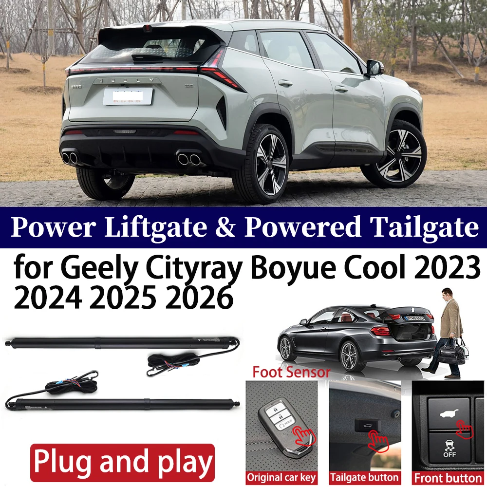 for Geely Cityray Boyue Cool 2023 2024 2025 2026 Car Power Liftgate Automatic One-Click Powered Tailgate Strut  Plug and paly