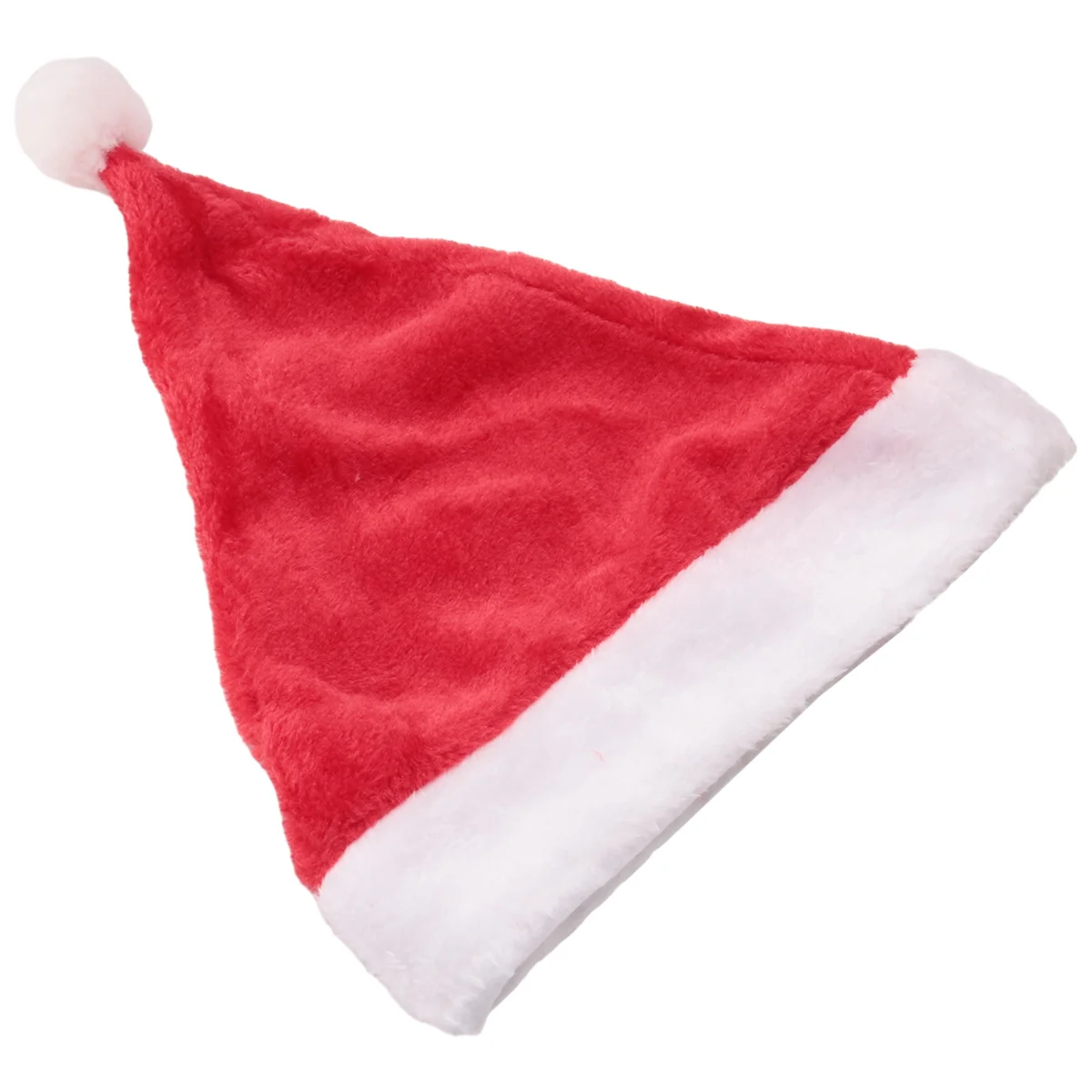 Santa Hat Christmas Hat Christmas Day Costume Dress Up Plush Thick Christmas Hat Adult