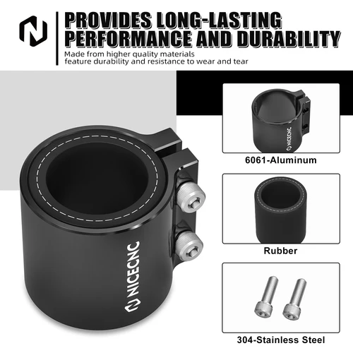 Imagen 2 del producto Abrazadera de escape para Yamaha Blaster 200 ATV Blaster 200 Banshee 350, sello de escape mejorado de acero inoxidable