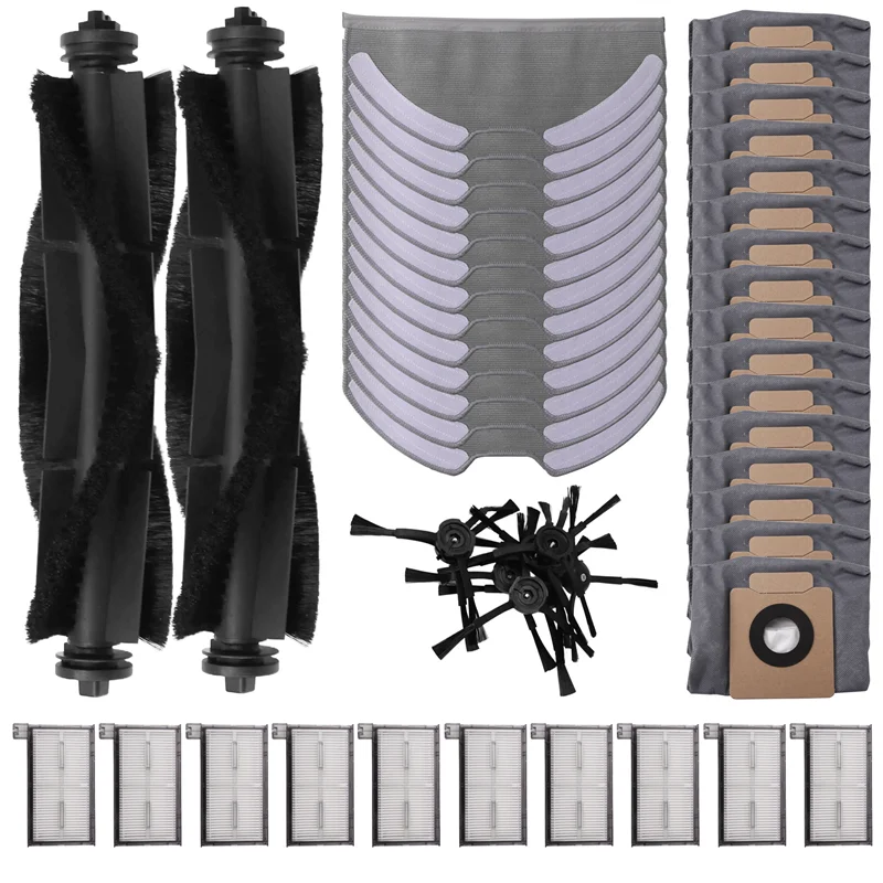 -ABPO для Eufy Clean X8 Pro, запасные части, аксессуары, основная боковая щетка, фильтр Hepa, швабра, тканевый мешок для пыли