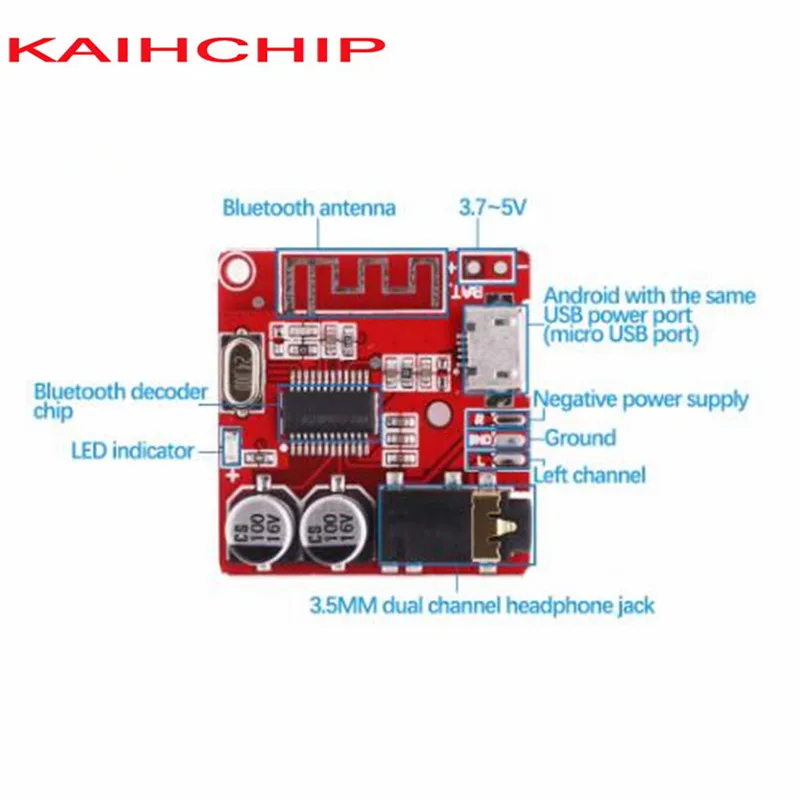 XY-BT-MINI MP3 BT Decoder Board Lossless Car Speaker Audio Amplifier Modified 4.1 5.0 Circuit Stereo Receiver Module