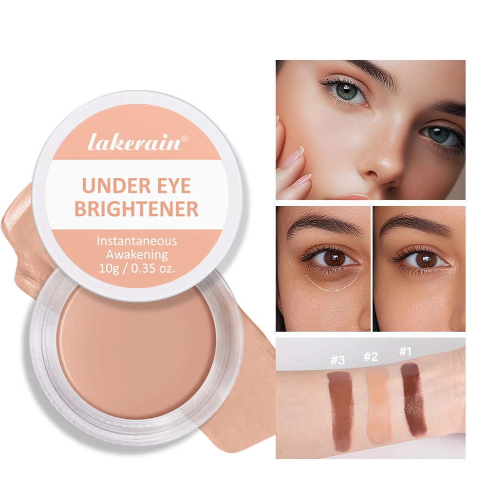 Corrector iluminador de ojos hidratante y crema para el contorno, cobertura completa, corrector de ojos de larga duración y corrector para un maquillaje de aspecto perfecto
