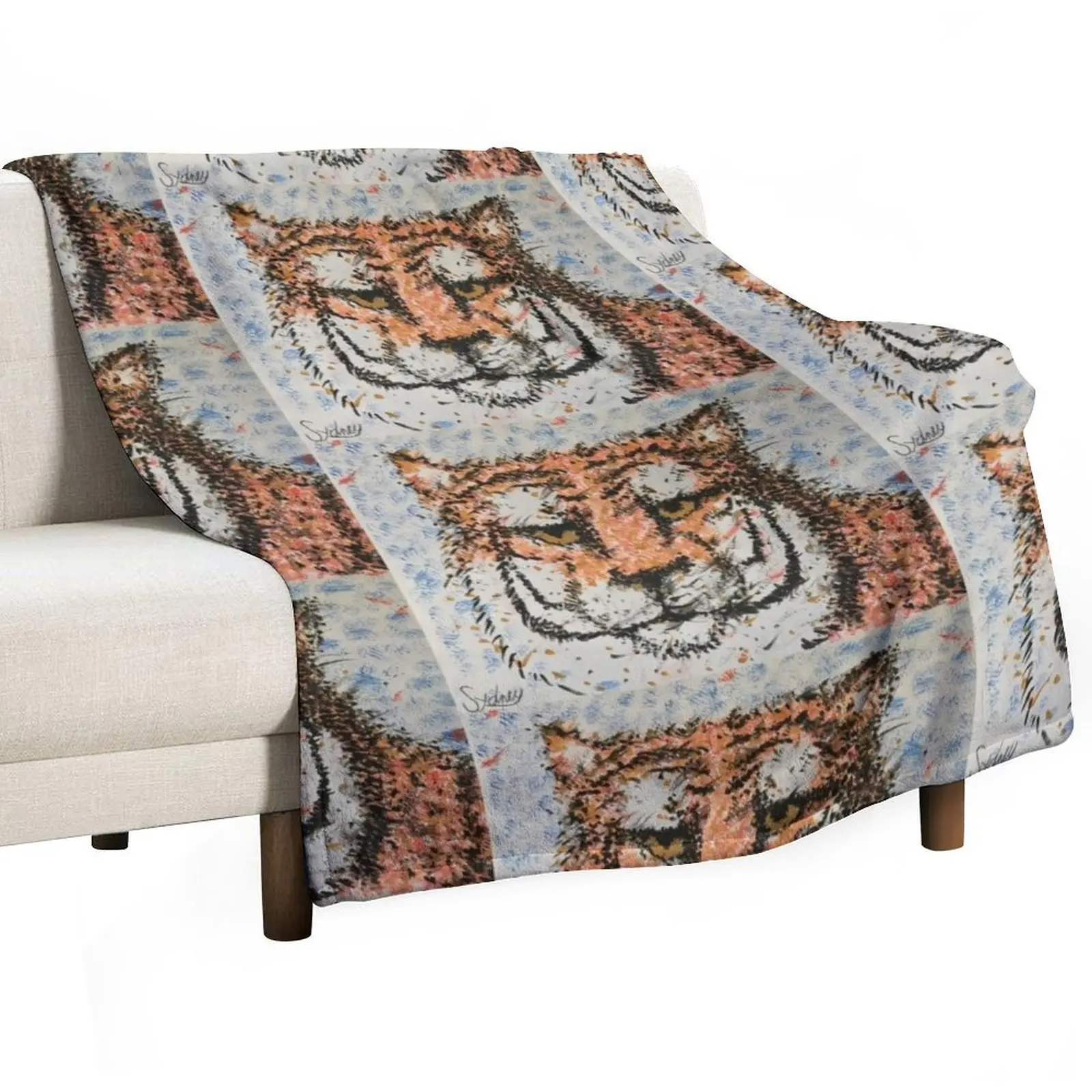 Tiger Throw Blanket Plush Shaggy Decorative Throw heavy to sleep Flannels Thins Blankets