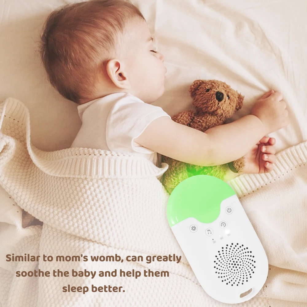 

Светодиодный ночник для сна, машина с белым шумом, успокаивающие звуки, 30/60/90 минут, RGB таймер для сна, портативная лампа с белым шумом