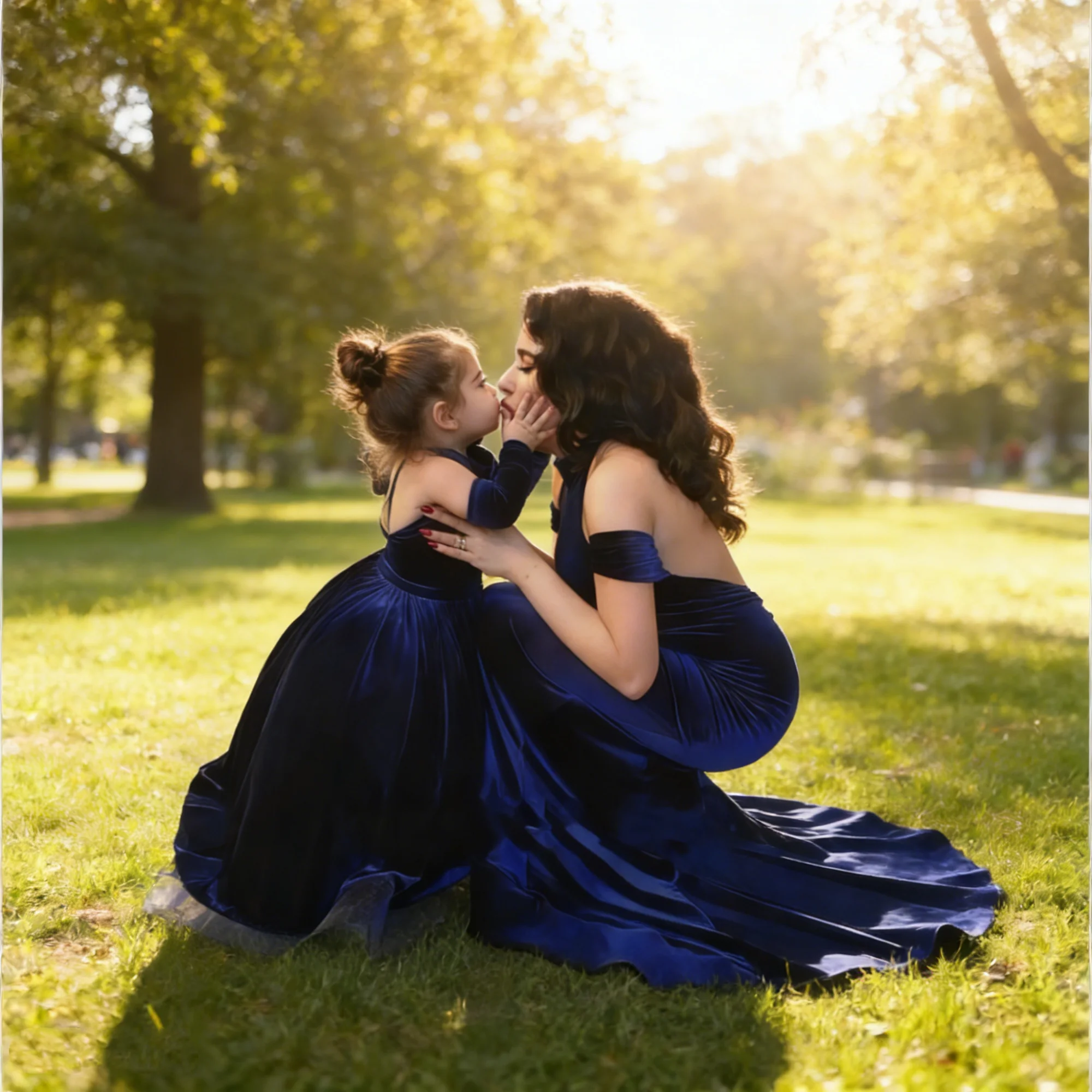 Koningsblauwe bloemenmeisjesjurk bruiloft luxe fluwelen halter backless lange jurk meisje verjaardagsfeestje avondjurk