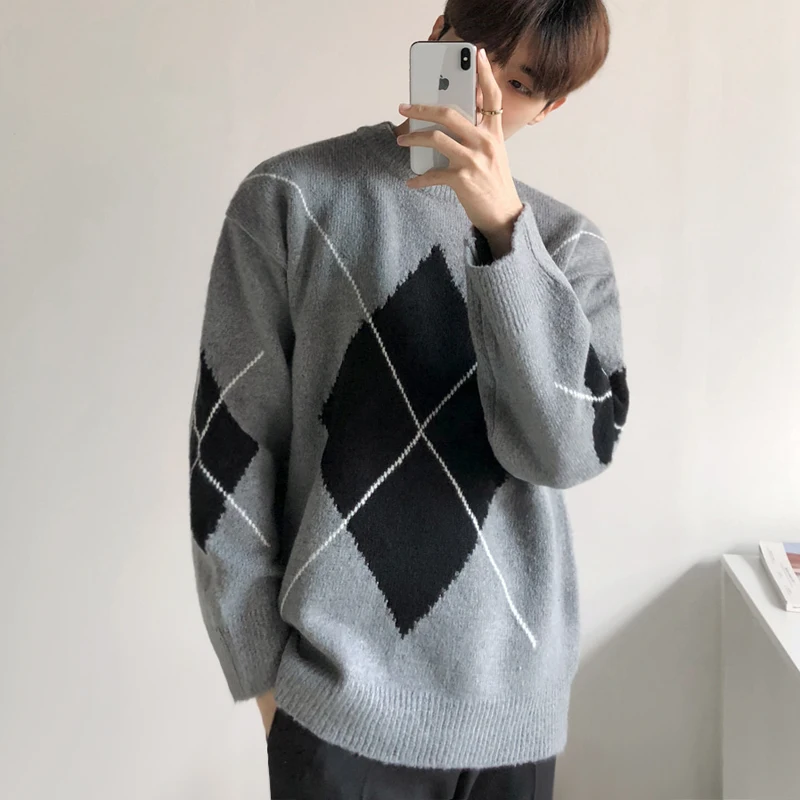 

2023 New Men Spring Knitted Sweater Pullover Solid Casual O-neck Cotton Long Sleeve Jumper Sweaters Tops Knitwear C37