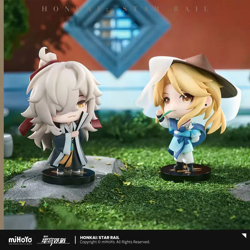 [Genuine] miHoYo Game Honkai Star Rail Q version Model Acheron Aventurine Firefly Dr. Ratio Desktop Ornament Cosplay Xmas Gifts 6