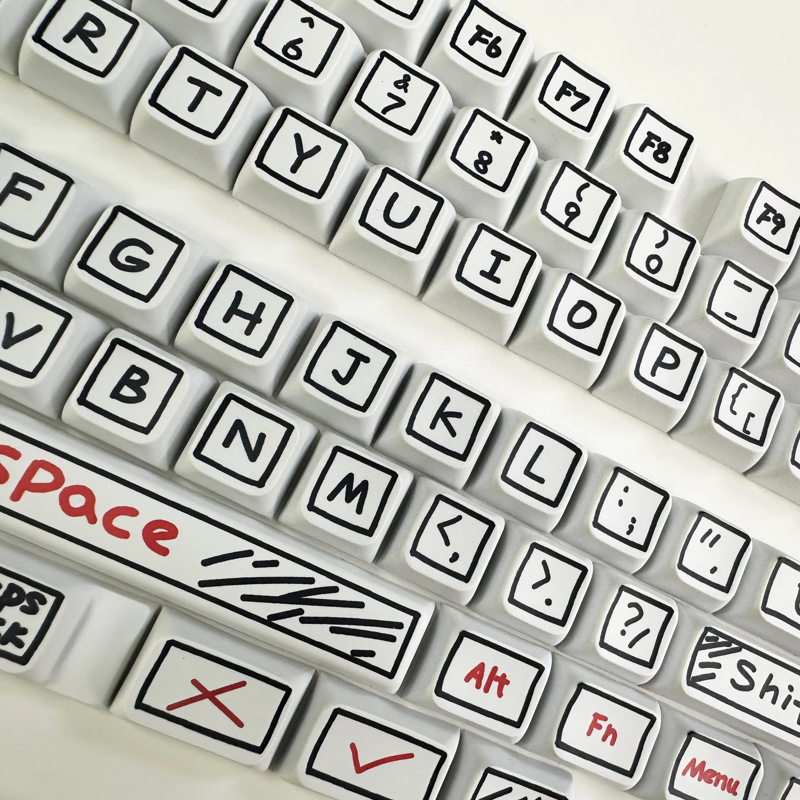 125 キー XDA プロファイル落書きテーマキーキャップ PBT 染料昇華カスタマイズされた DIY キーキャップゲーム用メカニカルキーボード MX スイッチ