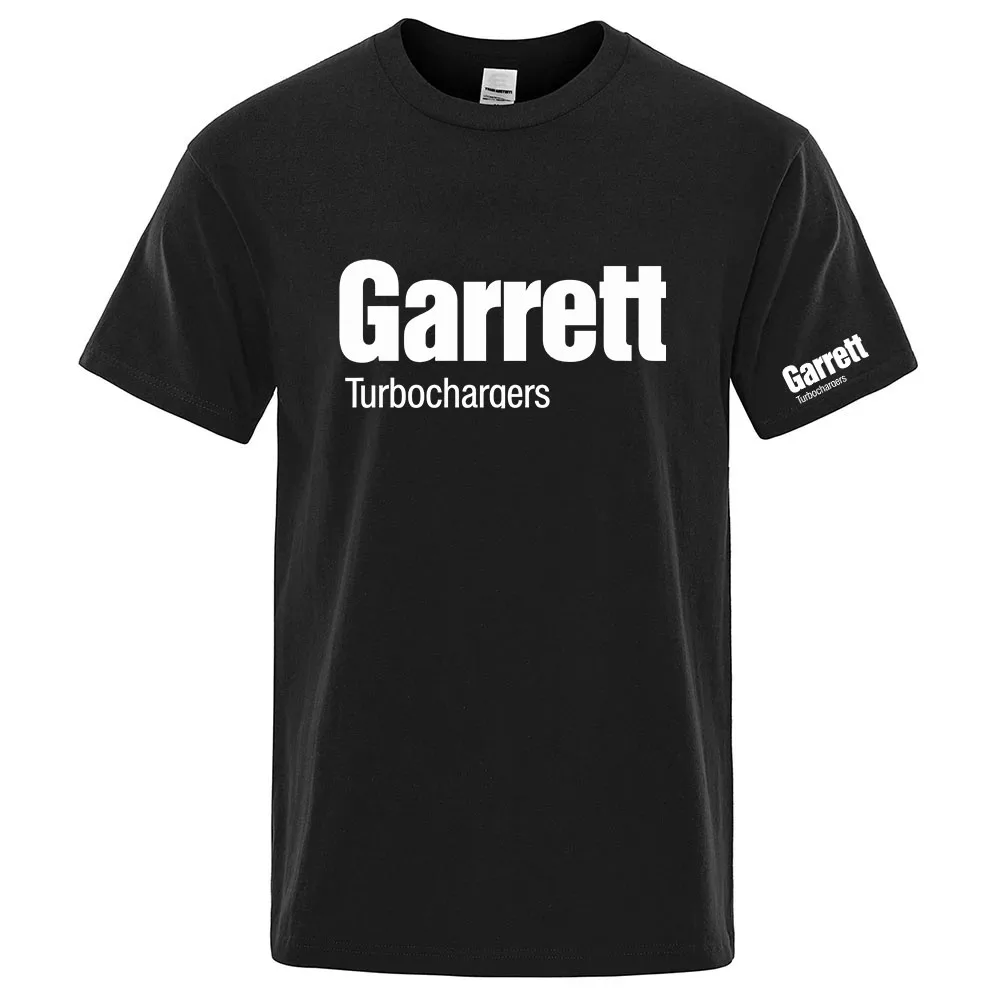 Men's Garrett Turbochargers Logo Print 2026 NEW Quick-drying Short-sleeved Top For Outdoor Sports and Fitness Breathable T-shirt