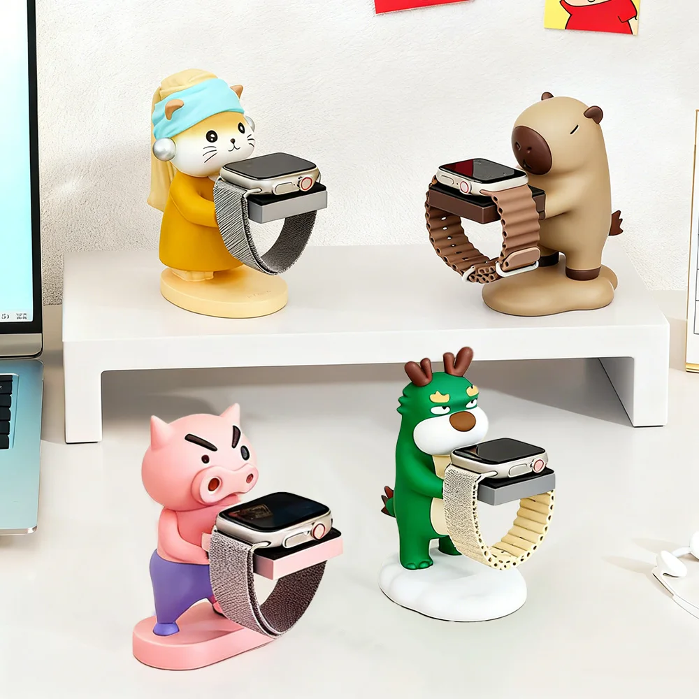 

Креативная мультяшная подставка для часов для Apple Watch, милый поросенок, дизайн, кронштейн для часов, базовый держатель, настольная тумбочка, дисплей для часов