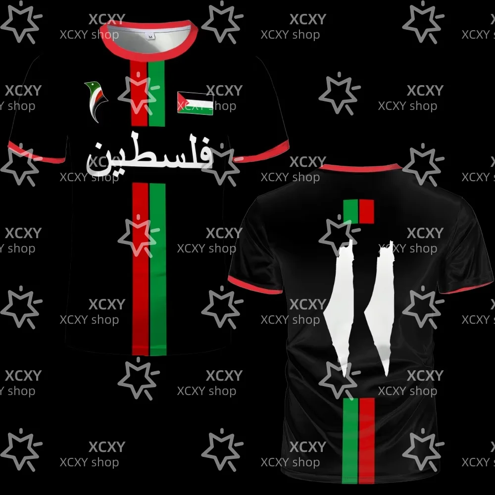 2026 New Palestine Football T-shirts Summer Men's Palestinian Jersey Gaza Tees Wholesale Unisex T Shirt surfing suit beachwear