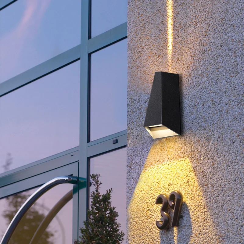 Imagem -03 - Livre Led Wall Washer Lightin à Prova Impermeável Água Lâmpada Jardim Varanda Lâmpadas de Parede Escada Lâmpada do Corredor Villa Lâmpada de Parede Exterior ao ar