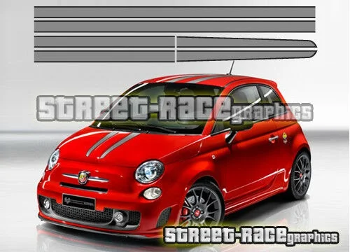 

Для x2 Fiat 500 Ferrari Scuderia гоночные полосы наклейки графика