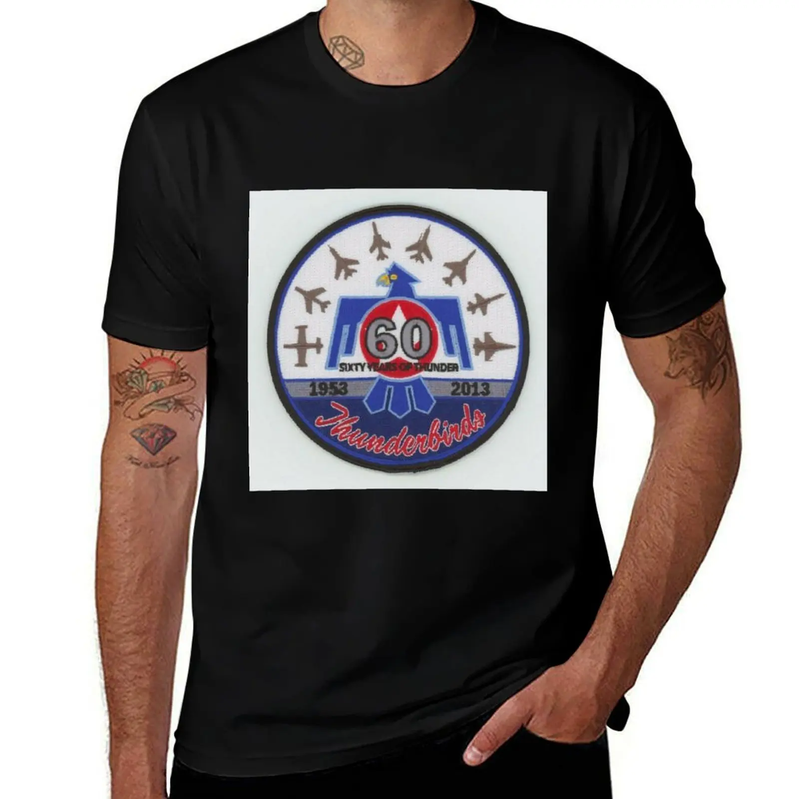 USAF Thumbnail Thunderbirds 1953 - 3013 60 Years Of Thunder T-Shirt Breathable Travel T-Shirt