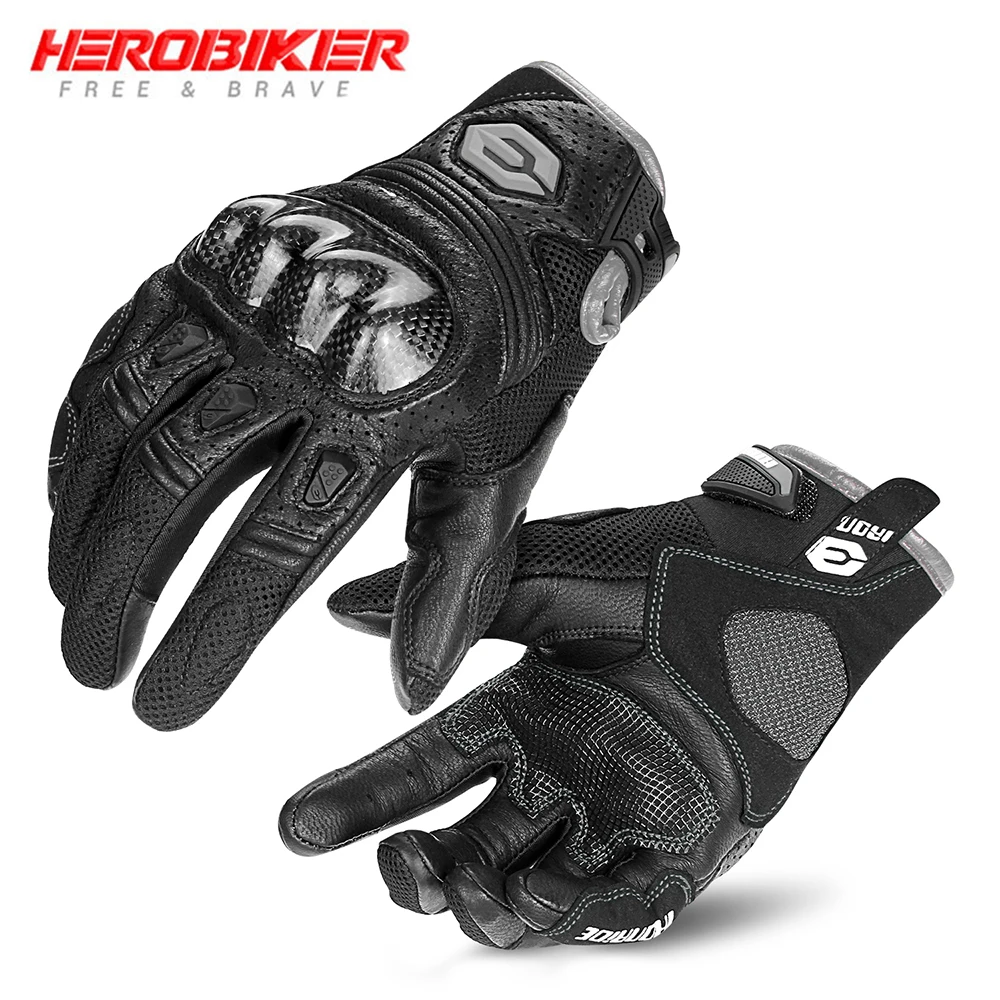 

Summer Motorcycle Gloves Breathable Riding Built-in Anti Fall Protective Gear Touch Screen Gloves Anti Fall Protective Gloves