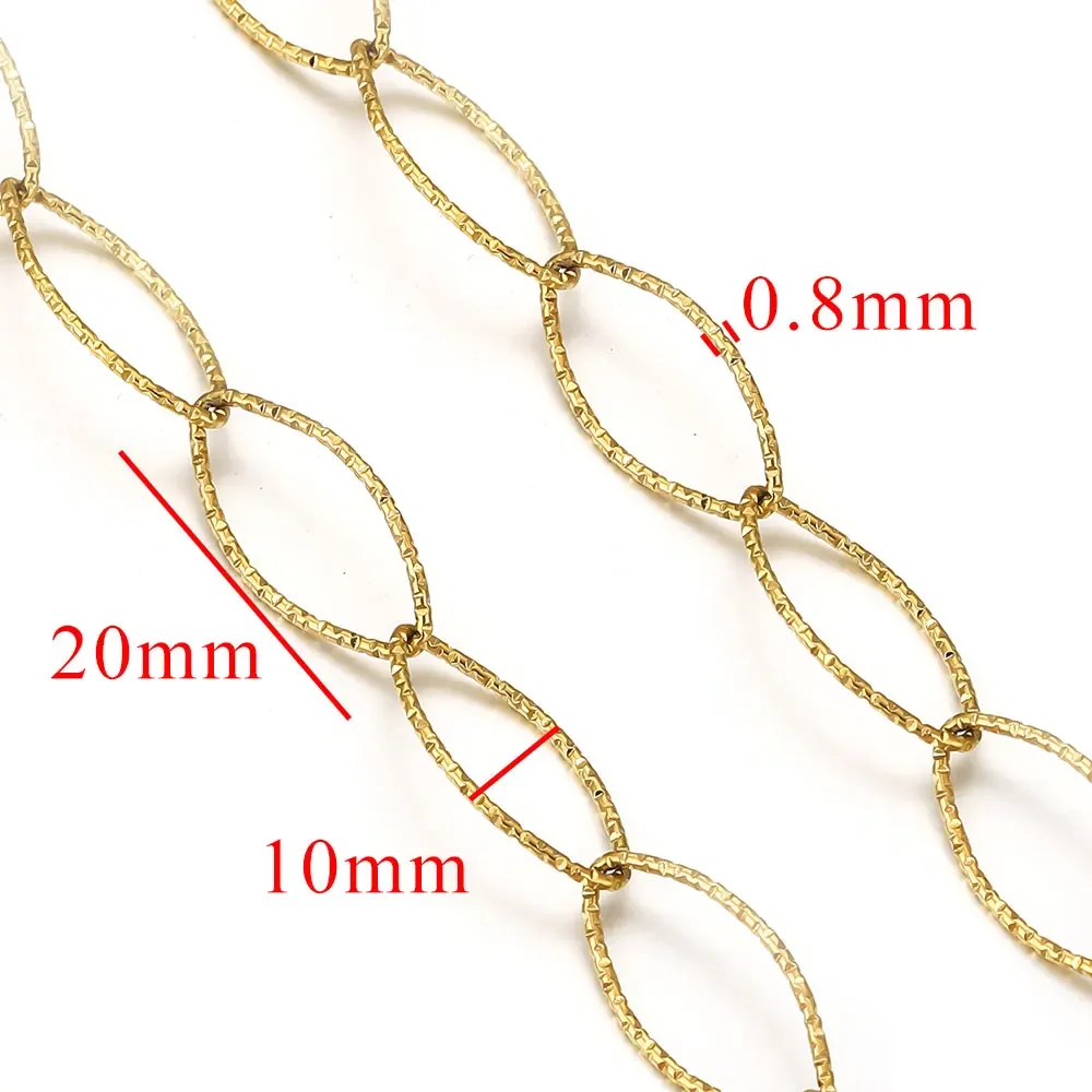 1m Stainless Steel DIY Chains, Jewelry Making Materials
