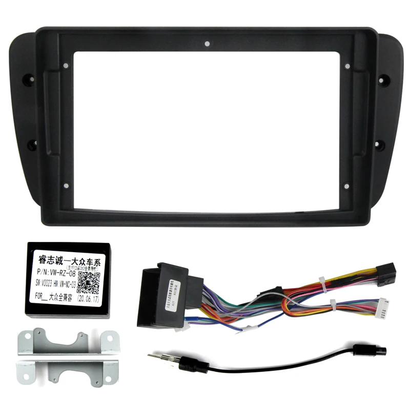 9inch 2din Car Radio Fascia Frame For Seat Ibiza 2008-2015 Car Accessories DVD Player Stereo  Dash Panel Trim Kit Canbus Adapter
