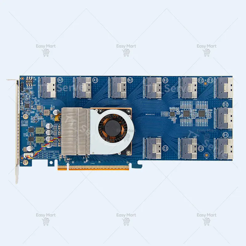 PLX88096 Split Card 1 To 5 PCIE4.0X16 Free Main Board Split, Multi-card Expansion