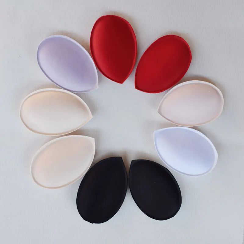 1 par de inserciones de esponja en sujetador acolchado para traje de baño, relleno de realce de pecho, almohadillas de parche para pecho, accesorios íntimos para mujer