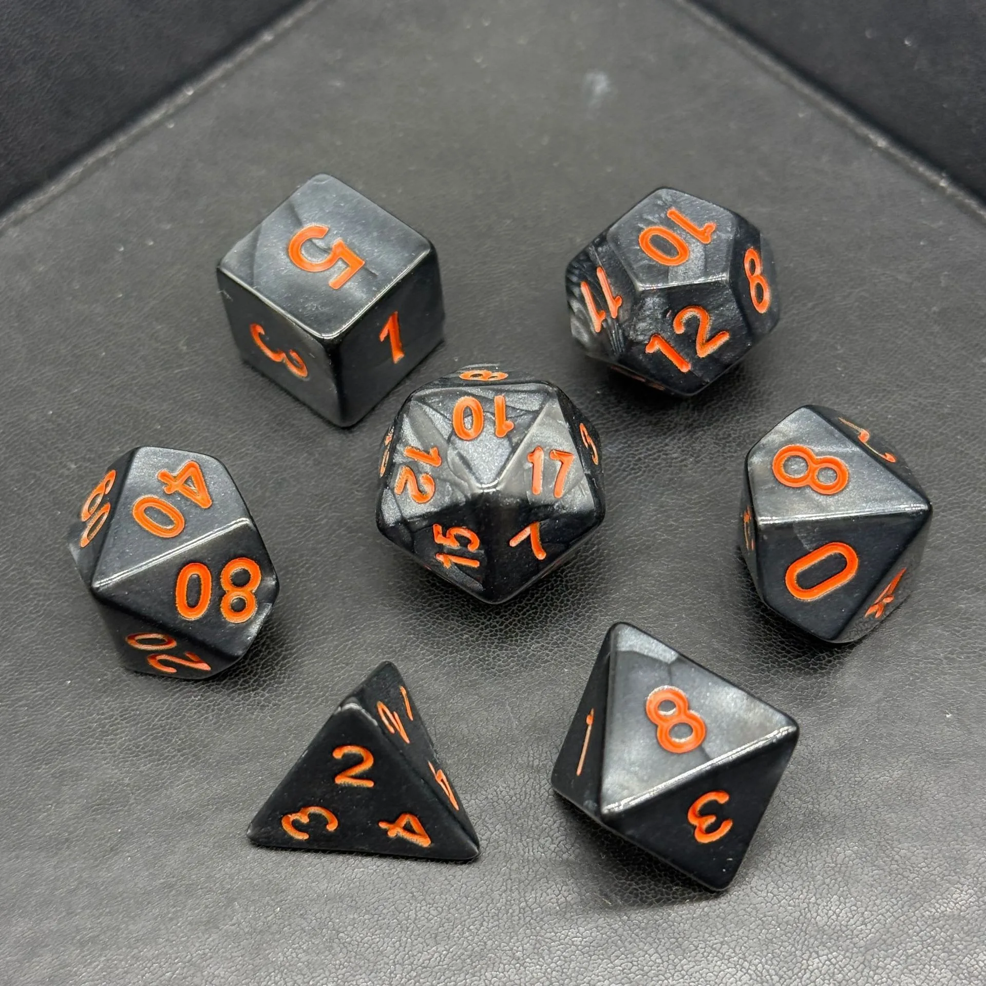 7 قطعة مجموعات النرد 16 مللي متر النرد 6 وجوه أرقام مكعبات ل Dnd مجموعة 6 وجوه النرد STZ02 #3