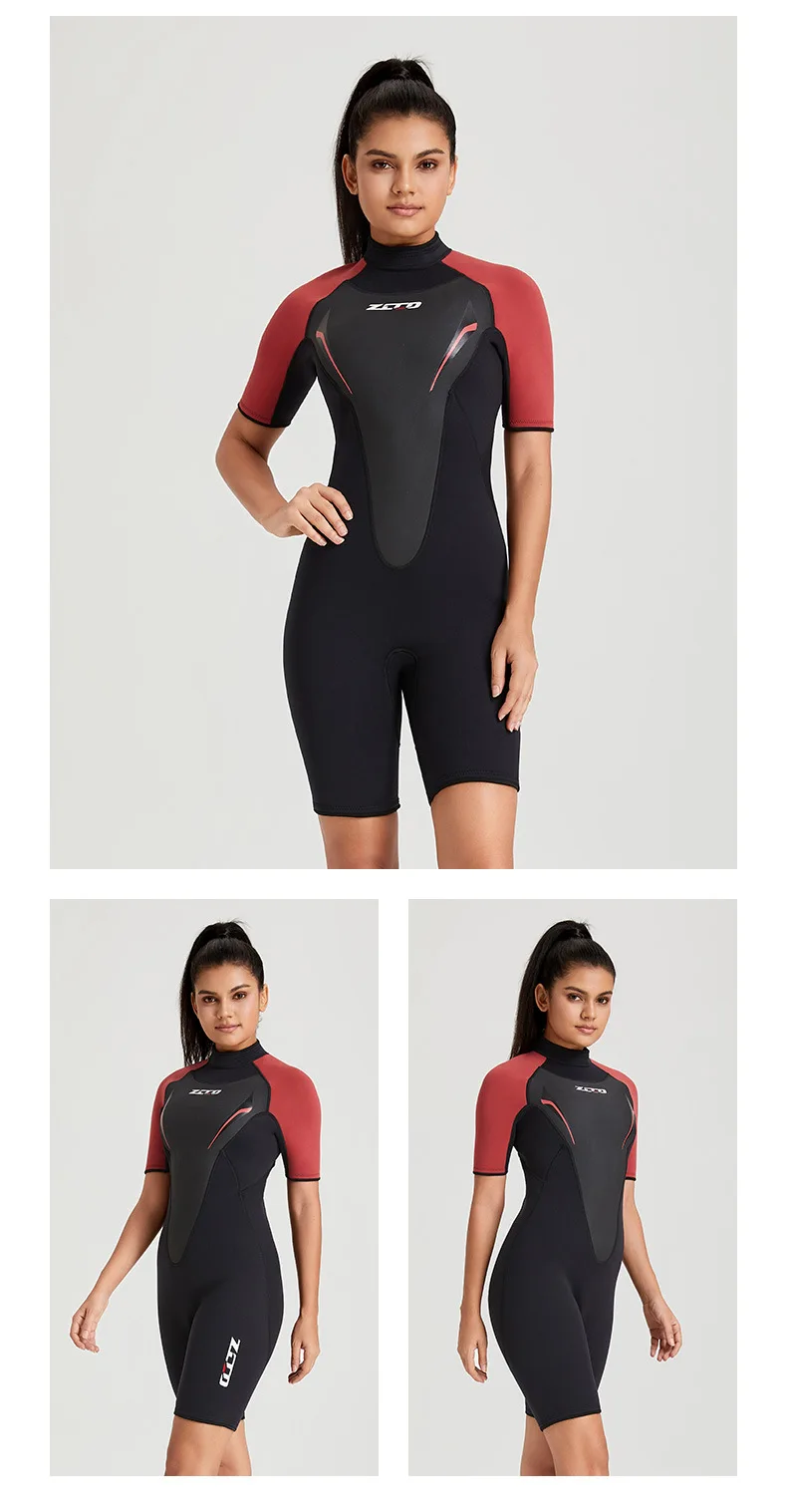 Shorty-Neoprenanzug für Männer und Frauen, 3 mm/1,5 mm, Neoprenanzug zum Tauchen, Surfen, Schwimmen, Wassersport, Neopren, Speerfischen, einteilige Neoprenanzüge – Detail 9