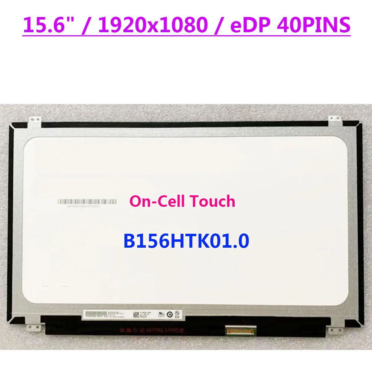 

15,6 "B156HTK01.0 для ноутбука Dell P75F, сенсорный ЖК-экран FHD 1920x1080 EDP, 40-контактная сменная панель дисплея