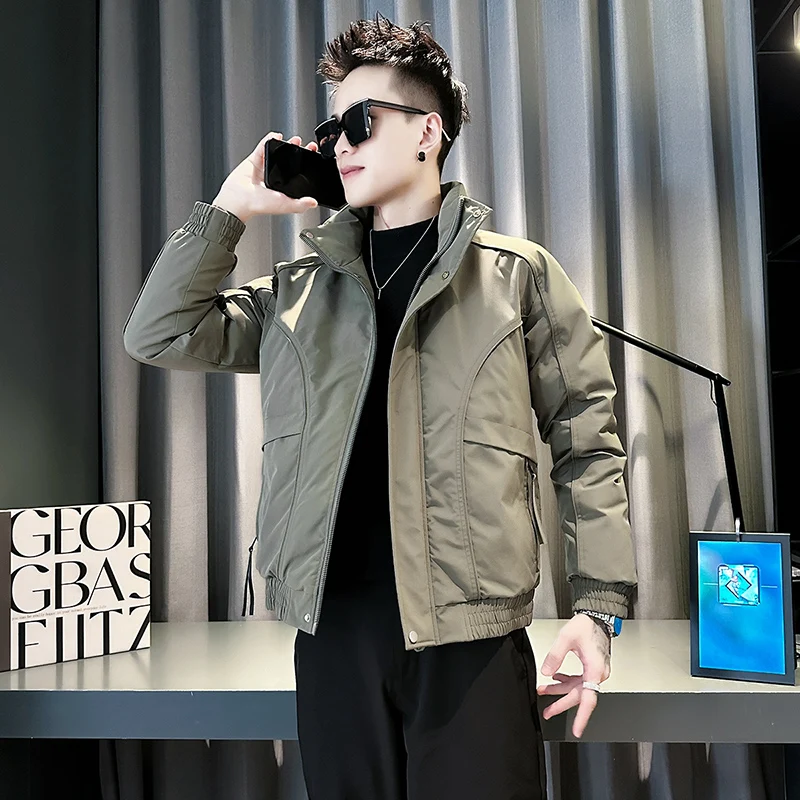 

Small Size XS Cotton Jaet Youth S Cotton Outerwear Stand Collar Cotton Padded Winter Clothes for ort Men 55 Workwear Cot...