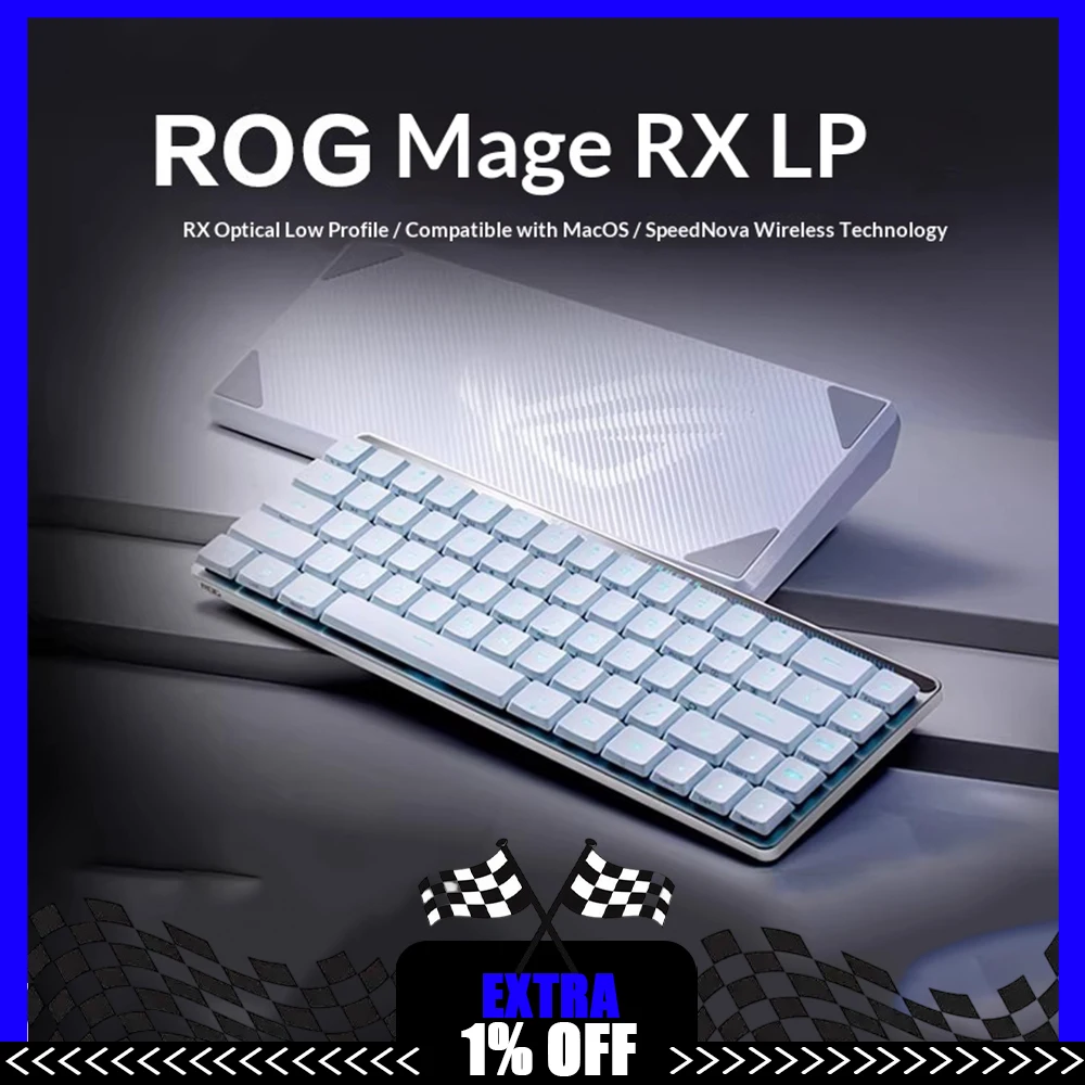 ROG Claymore RX LP Mechanical Keyboard SPEEDNOVA Wireless Connection Three Mods Omni Receiver Keyboard Gasket Hot Swap PC Gifts