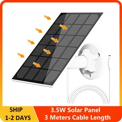 3,5 w tragbares Solar panel Ladegerät Smart Home wasserdichtes Lichts ystem Outdoor Typ C und USB Solar panel für Überwachungs kamera