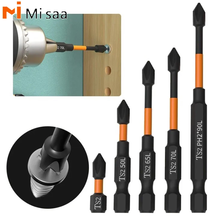 Magnetic Electric Screwdriver Drill Bit Cross High Hardness 25/50/65/70/90mm Impact Drill Bit Set Industrial Hand Drill Bit Tool