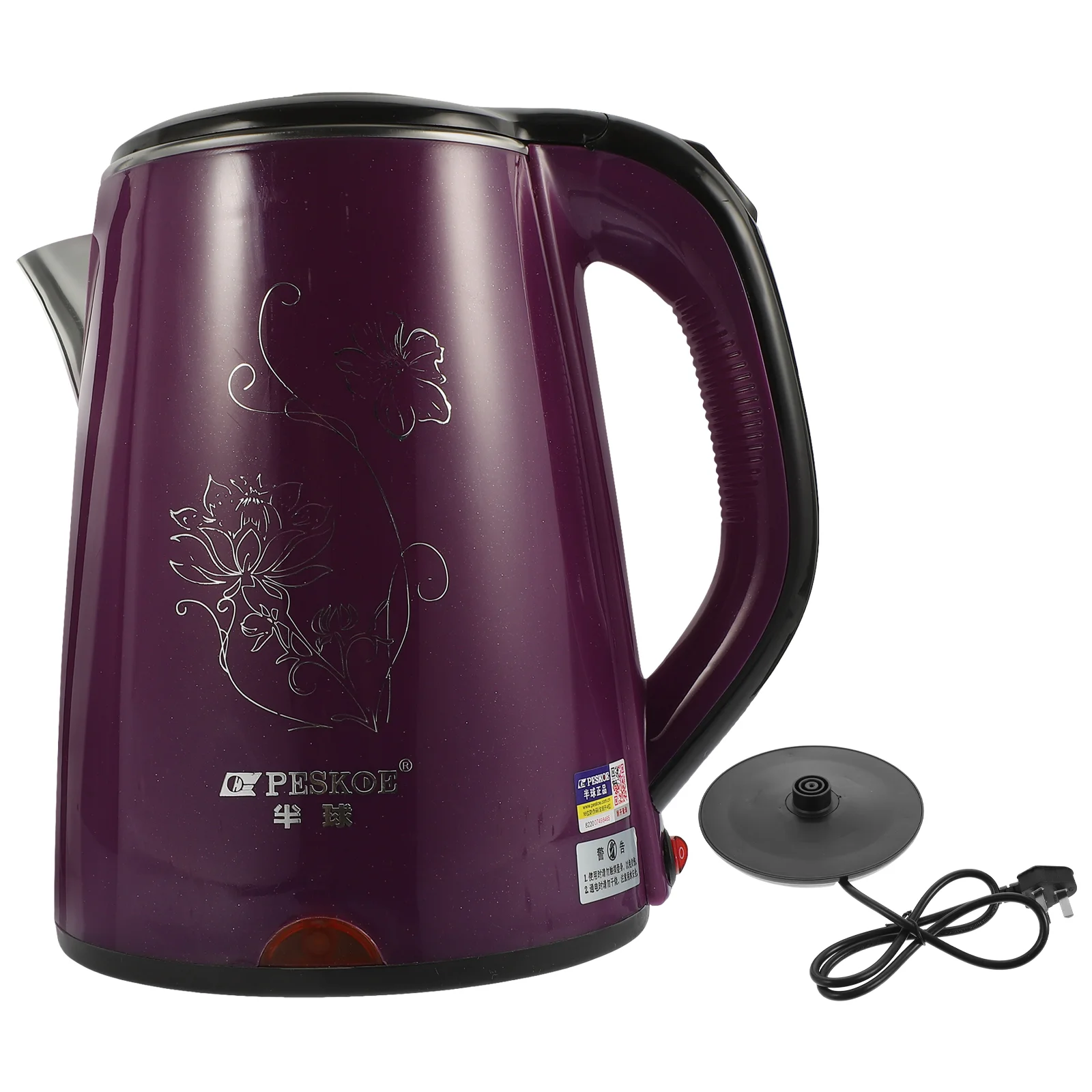 

Electric Kettle Double Wall Tea Kettle 23L Fast and Quite Boiling Auto Shut-off Protection (CN )