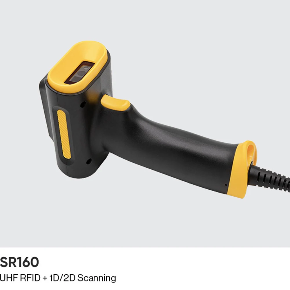 Chainway SR160 Bluetooth UHF Reader 1D 2D Barcode Scanner Gun Handheld UHF RFID Scanner Impinj E310 Scanner in Retail Inventory