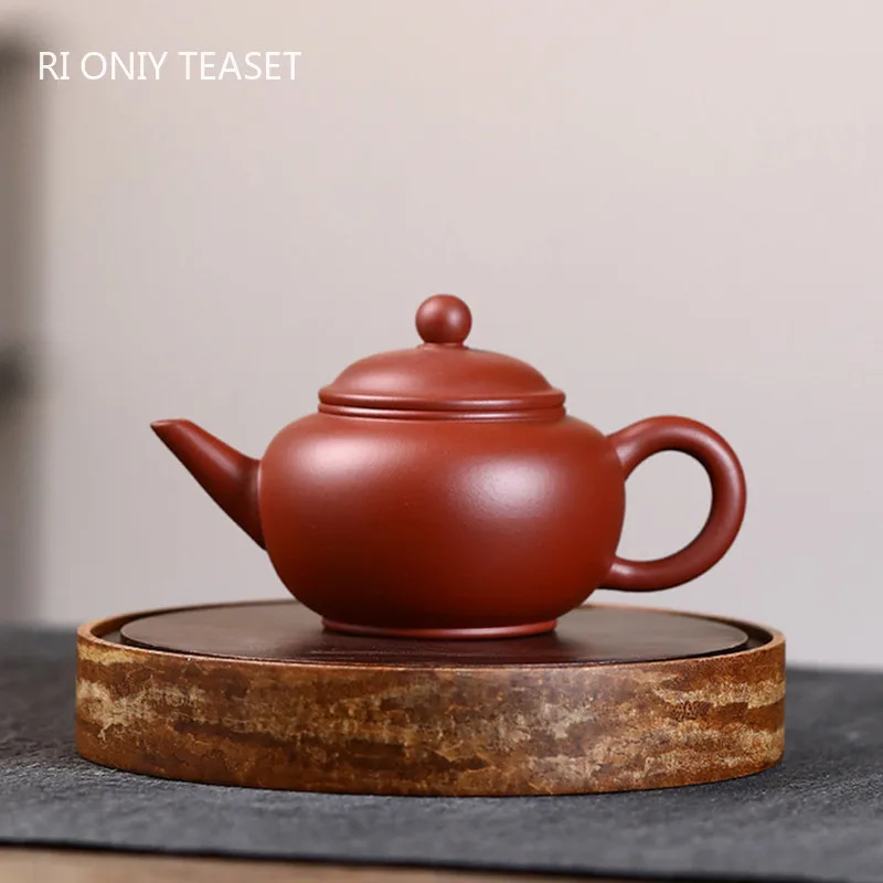 

180ml Chinese Yixing Purple Clay Teapots Raw Ore Dahongpao Tea Pot Kettle Tea Ceremony Accessories Household Zisha Teaware