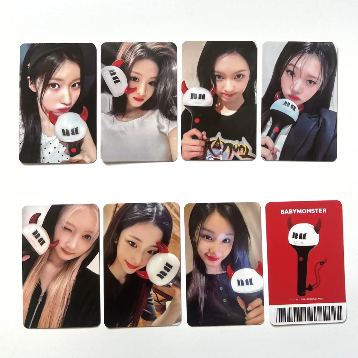 7Pcs/Set BABYMONSTER New Series HARAM AHYEON RORA ASA Lomo Cards HD Printd Photocards High Quality Girl Group Fans Gifts