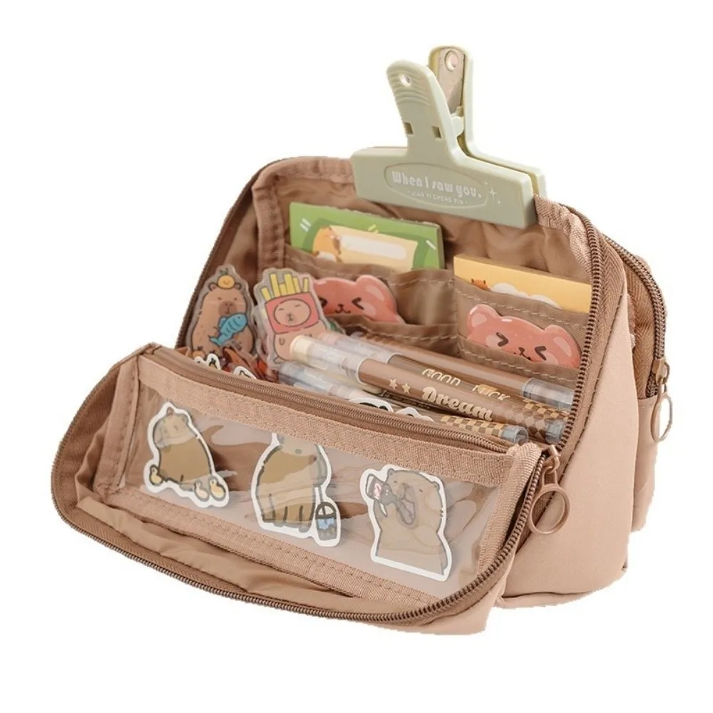 Nine Layer Pen Bag Detachable Pocket Partition Pencil Case Durable Multi-functional Pen Box For Office School Supplies