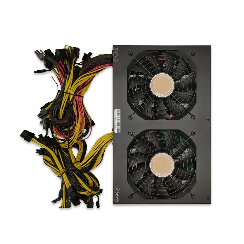 حار بيع ATX 3600 واط 2400 واط 2000 واط 1600 واط 1800 90PLUS الذهب PSU امدادات الطاقة دعم 6 GPU 8 GPU 12GPU #1