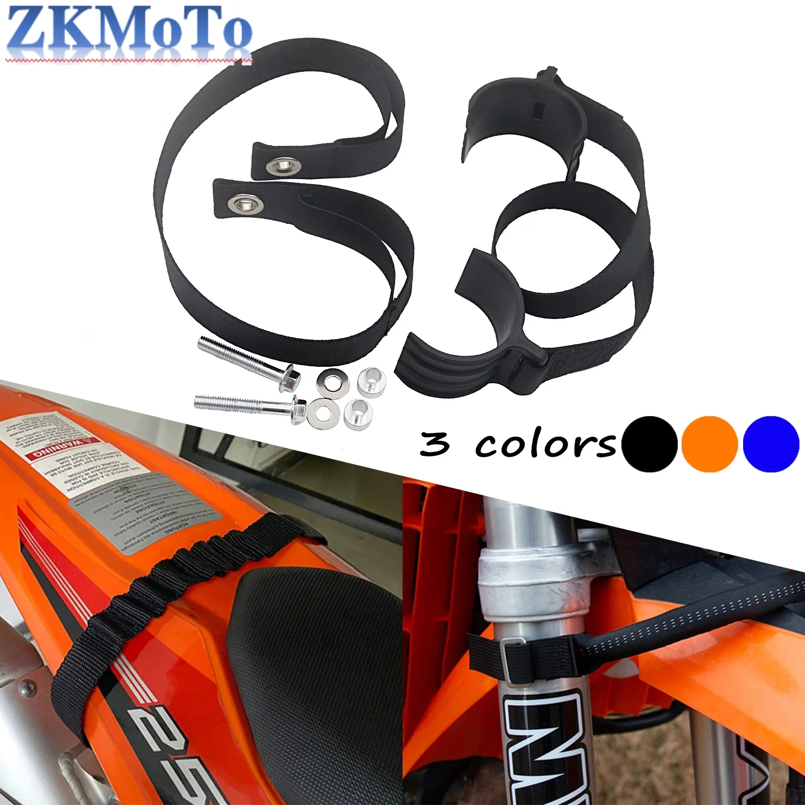 Correa de rescate delantera y trasera para motocicleta, correas de cinturón para KTM XCFW250 EXCF SXF XCF XCFW XCW EXC SMR 350 450 505 530