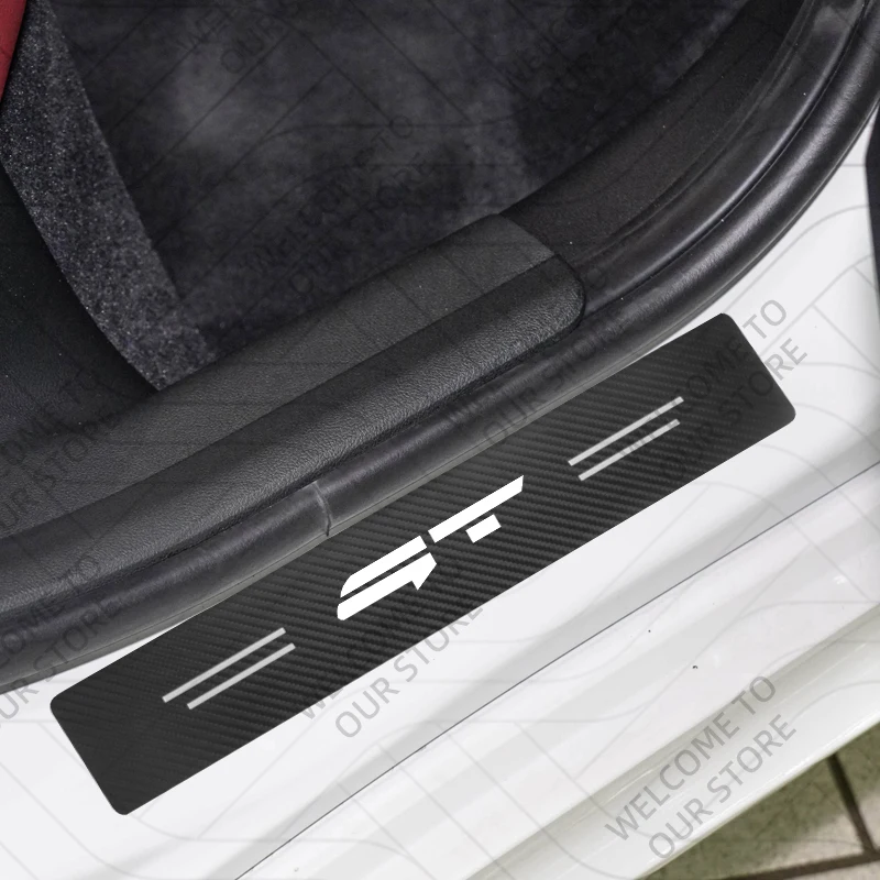 4/5PCS For GT LINE LOGO Sportage Sorento Optima Morning Ceed Rio Niro Forte Car Door Sill Stickers Trunk Anti-Scratch Decals view 2