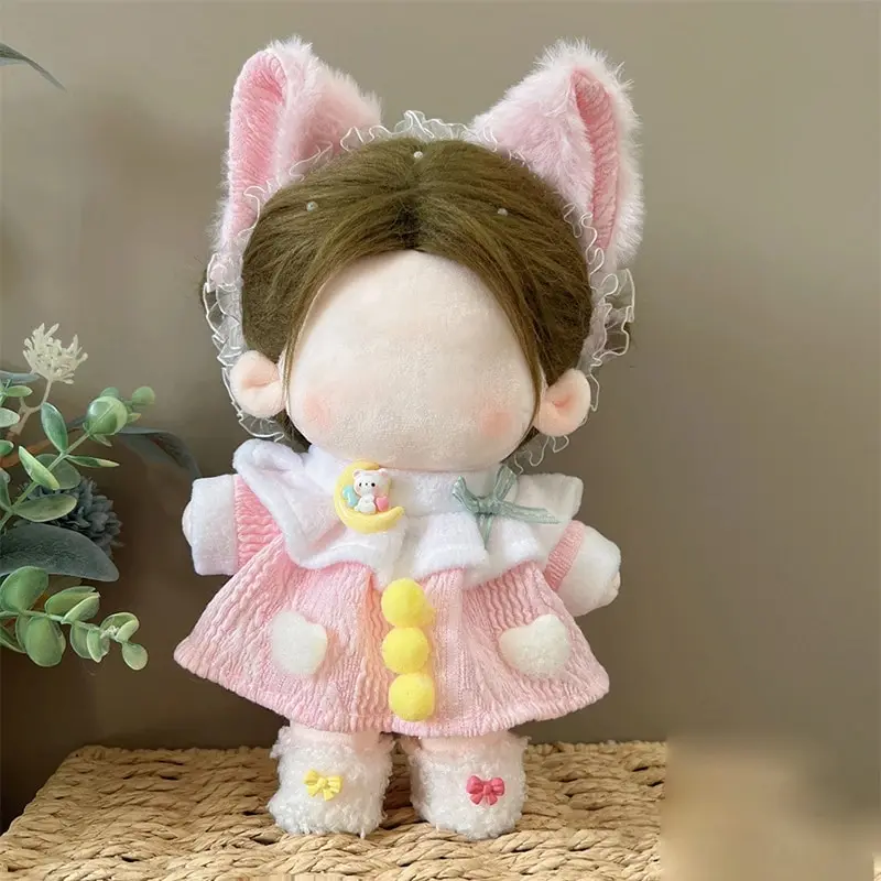 For 20cm Idol Doll Clothes Outfit Accessories Cute College Dress Cosplay Plush Super Star Dolls Toys Gift