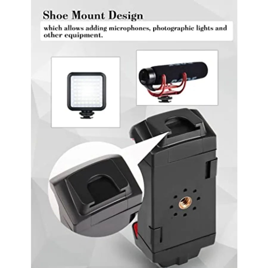 Mr.Power Mic Stand Phone Tablet Holder se encaixa em dispositivos do tamanho da tela de 4,7 a 11 polegadas, perfeito para vídeo Rrding Performance Inst