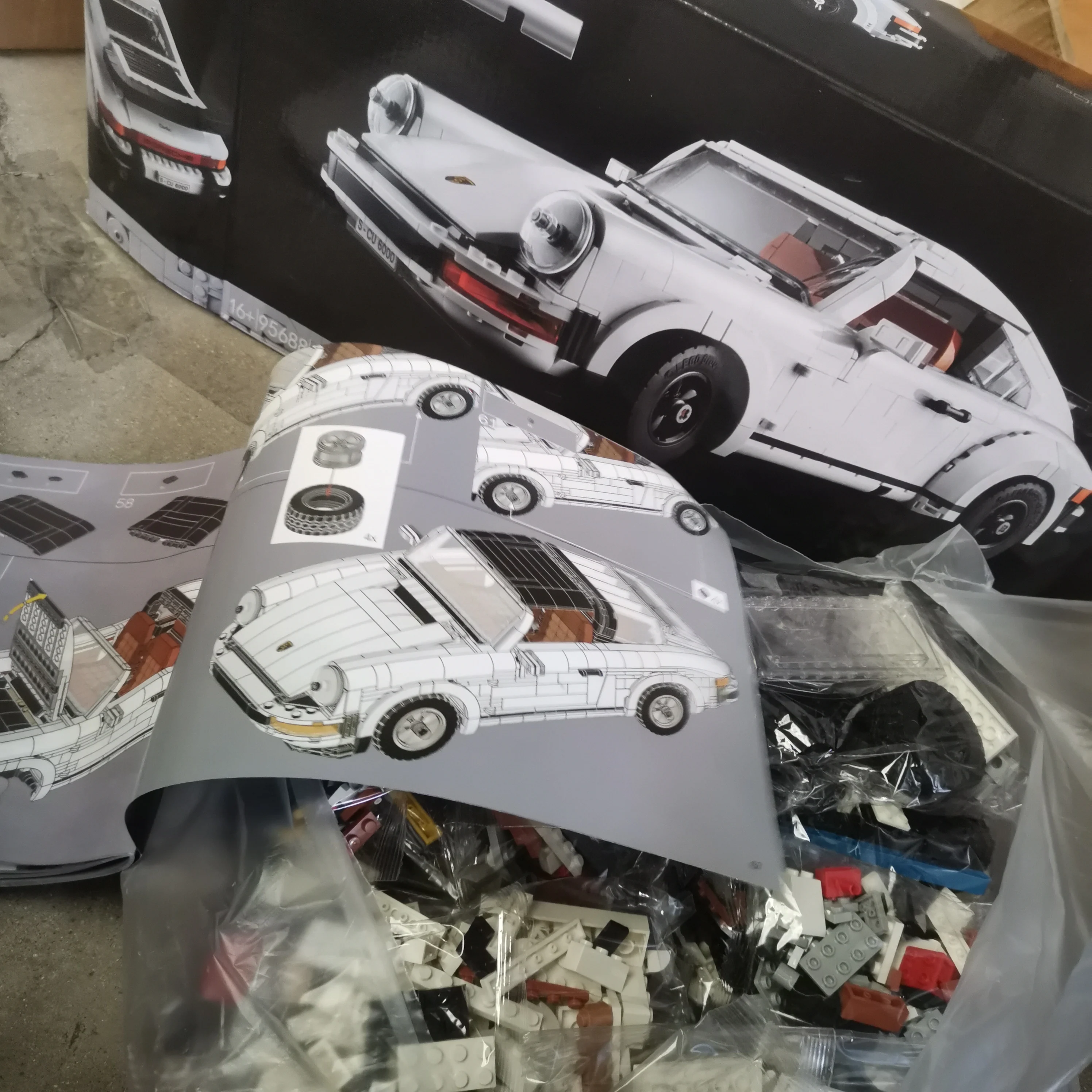 

With Original Box Retro 911 Convertible compatible 10295 Sports Car Building Blocks Decoration Model Racing Vehicle Bricks Toys