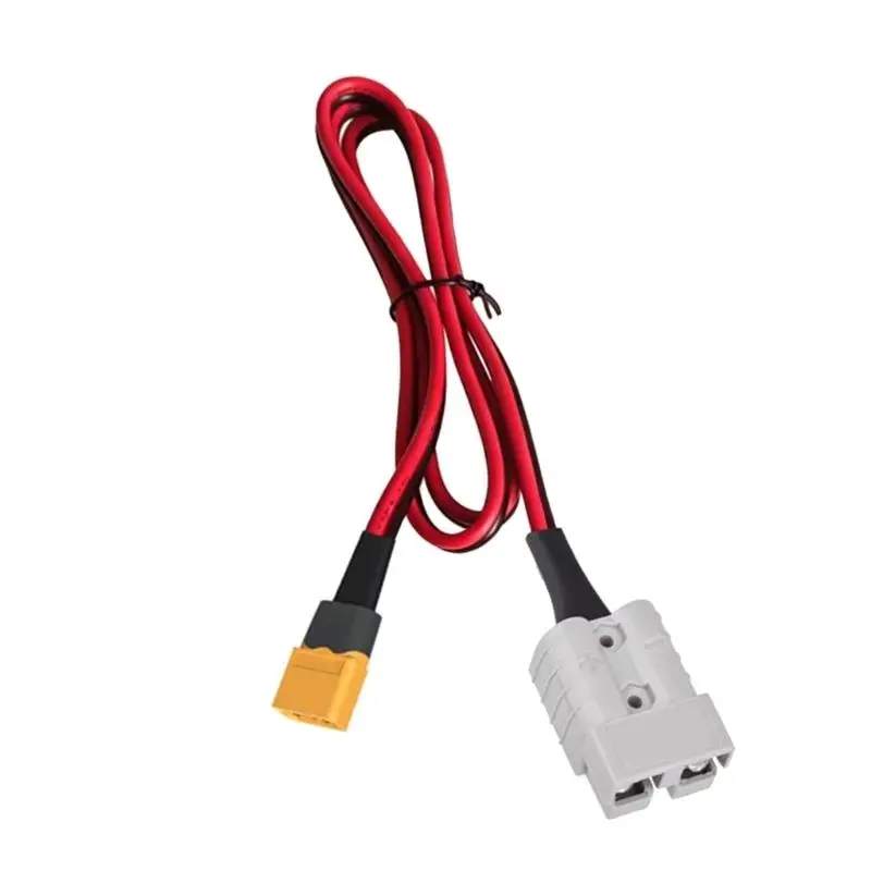 SB50 to XT60H Charging Cable for Battery Packs, Solar Energy Work, and Mobile Energy Routing with Red and Black Wire Design