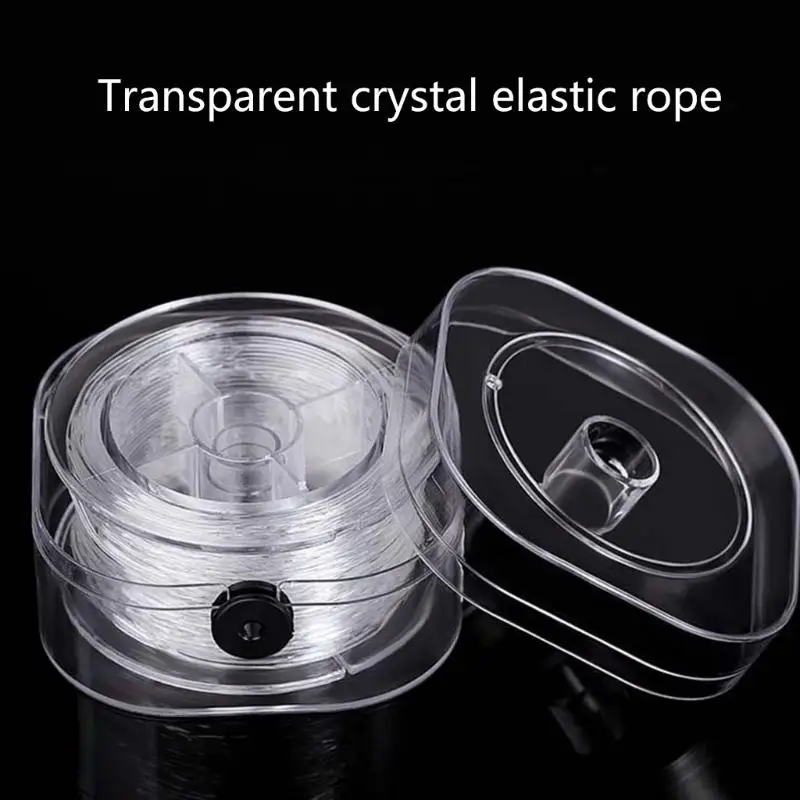 A52E Convenient Square Box Spool Elastic String for Crafting Beading