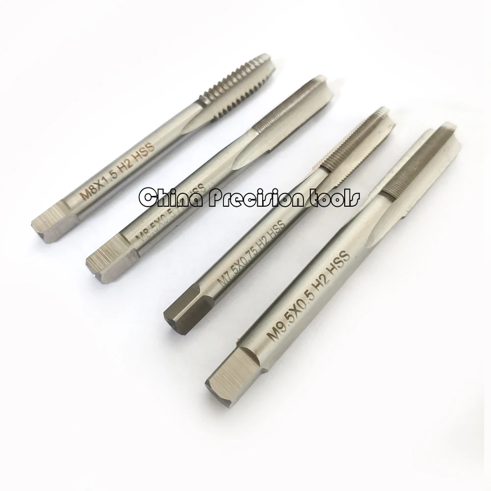 HSS Metric male thread tap M6.5 M7.5 M8.5 M9.5 right Machine Fine Thread Straight Flute taps M7.5X0.75 M8.5X0.5 M9.5X1 M10X2